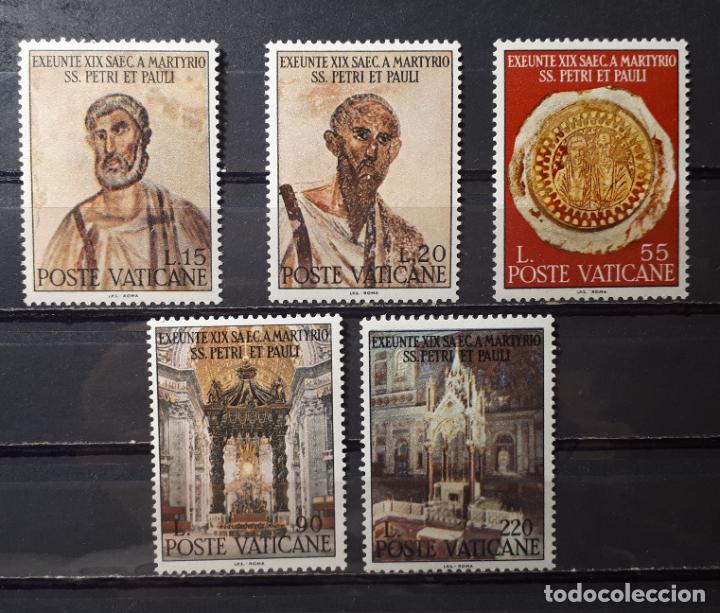 Sellos: VATICANO. A&Ntilde;O 1967 * Yvert 466/70 - Foto 1