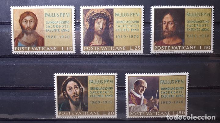 Sellos: VATICANO. A&Ntilde;O 1970 ** Yvert 505/9. - Foto 1
