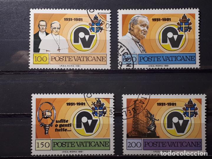 Sellos: Vaticano &deg;. A&ntilde;o 1981. Yvert 702/5. - Foto 1