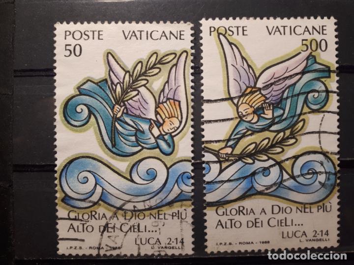 Sellos: Vaticano &deg;. A&ntilde;o 1988. Yvert 843 y 845. - Foto 1