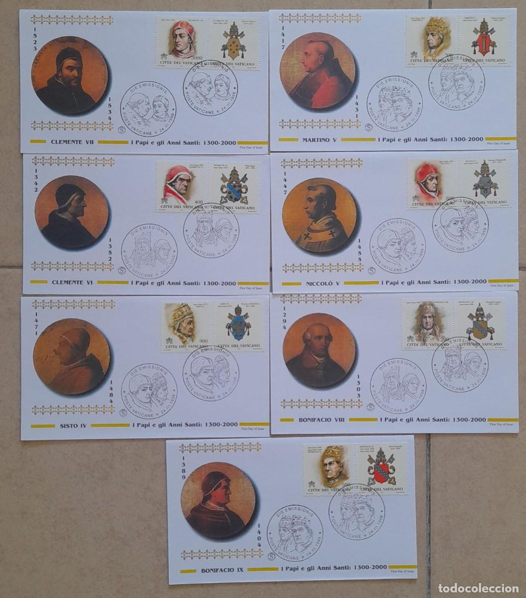 Sellos: SL) 2000 VATICAN CITY 7 ENVELOPES FDC - Foto 1