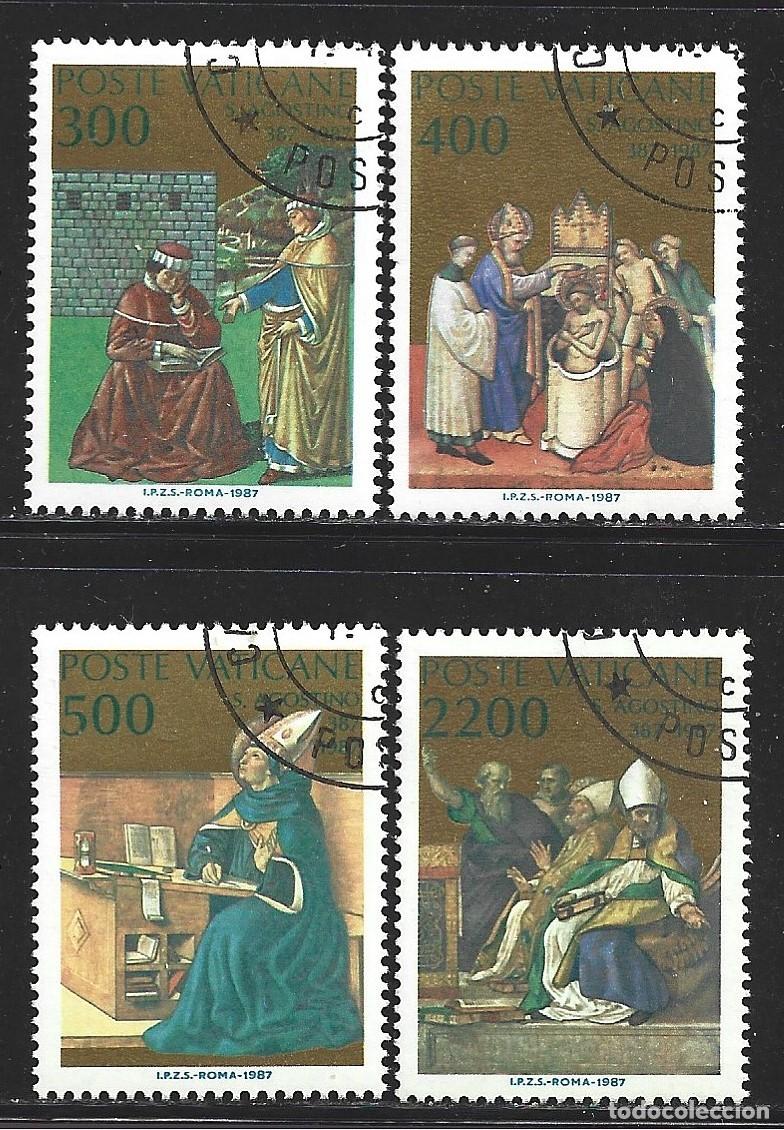 Sellos: VATICANO 802/05 - A&Ntilde;O 1987 - 16&ordm; CENTENARIO DE LA CONVERSION DE SAN AGUSTIN - Foto 1