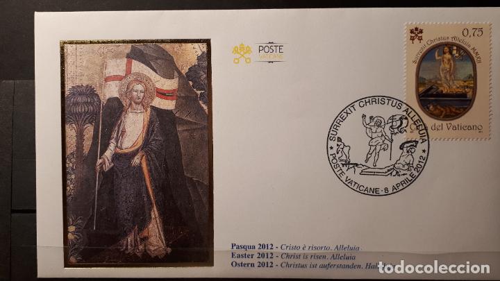 Sellos: VATICANO. Sobre primer d&iacute;a. A&ntilde;o 2012. - Foto 1
