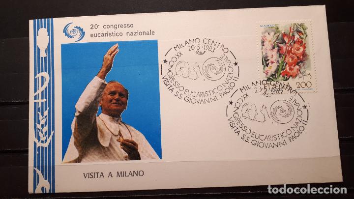 Sellos: Viaje del Papa a Milan 1983 - Foto 3
