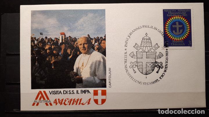 Sellos: Viaje del Papa a Austria. 1983 - Foto 4