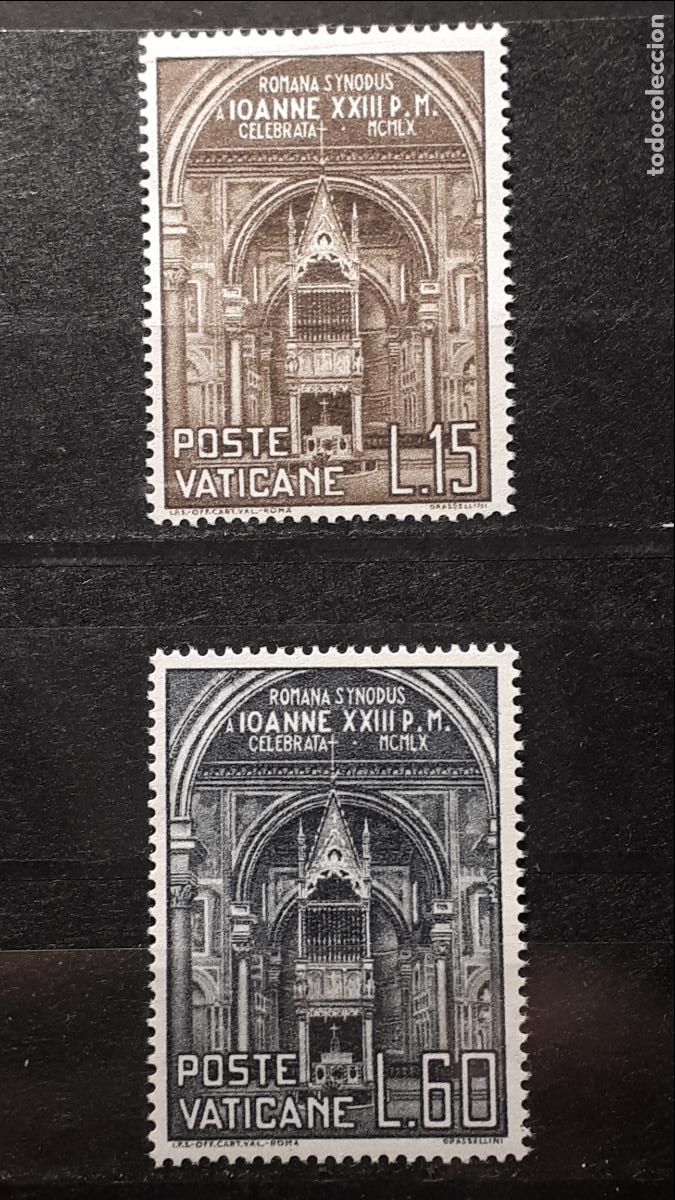 Sellos: VATICANO. A&Ntilde;O 1960 **. YVERT 287/8 - Foto 1