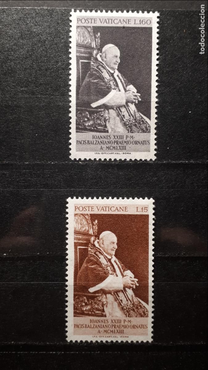 Sellos: VATICANO. A&Ntilde;O 1963 **. YVERT 378/9 - Foto 1