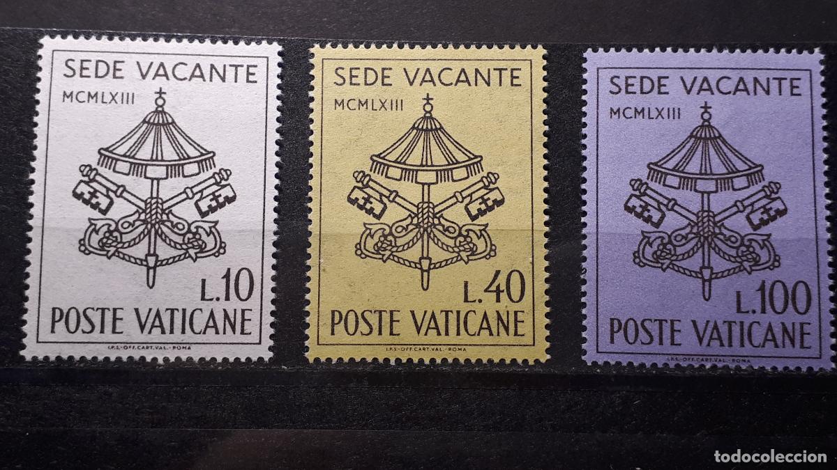 Sellos: VATICANO. A&Ntilde;O 1963 **. YVERT 380/2 - Foto 1