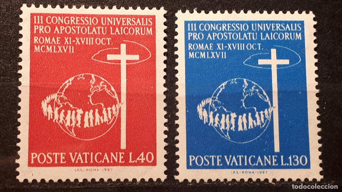 Sellos: VATICANO. A&Ntilde;O 1967 **. YVERT 471/2 - Foto 1