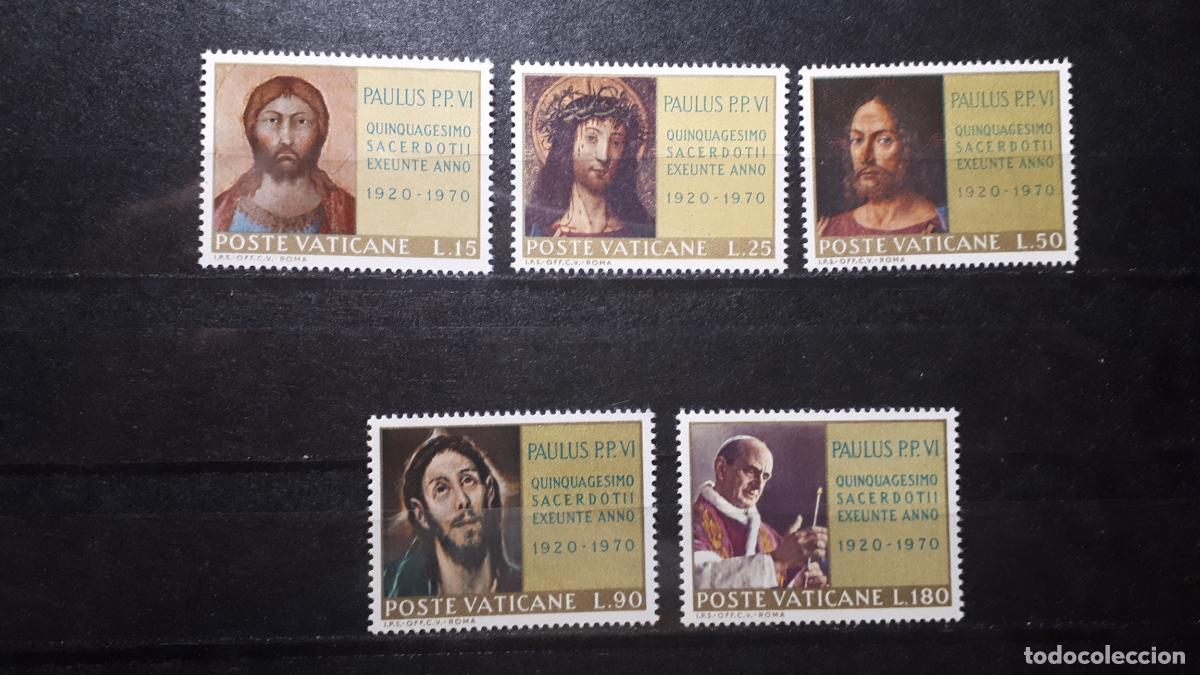 Sellos: VATICANO. A&ntilde;o 1970 ** . YVERT 505/9 - Foto 1
