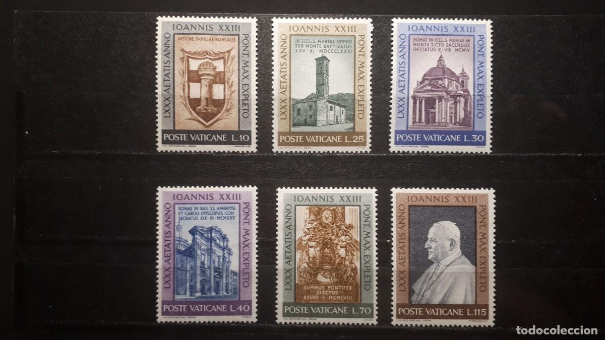 Sellos: VATICANO. A&Ntilde;O 1961 *. Yvert 335/40. - Foto 1