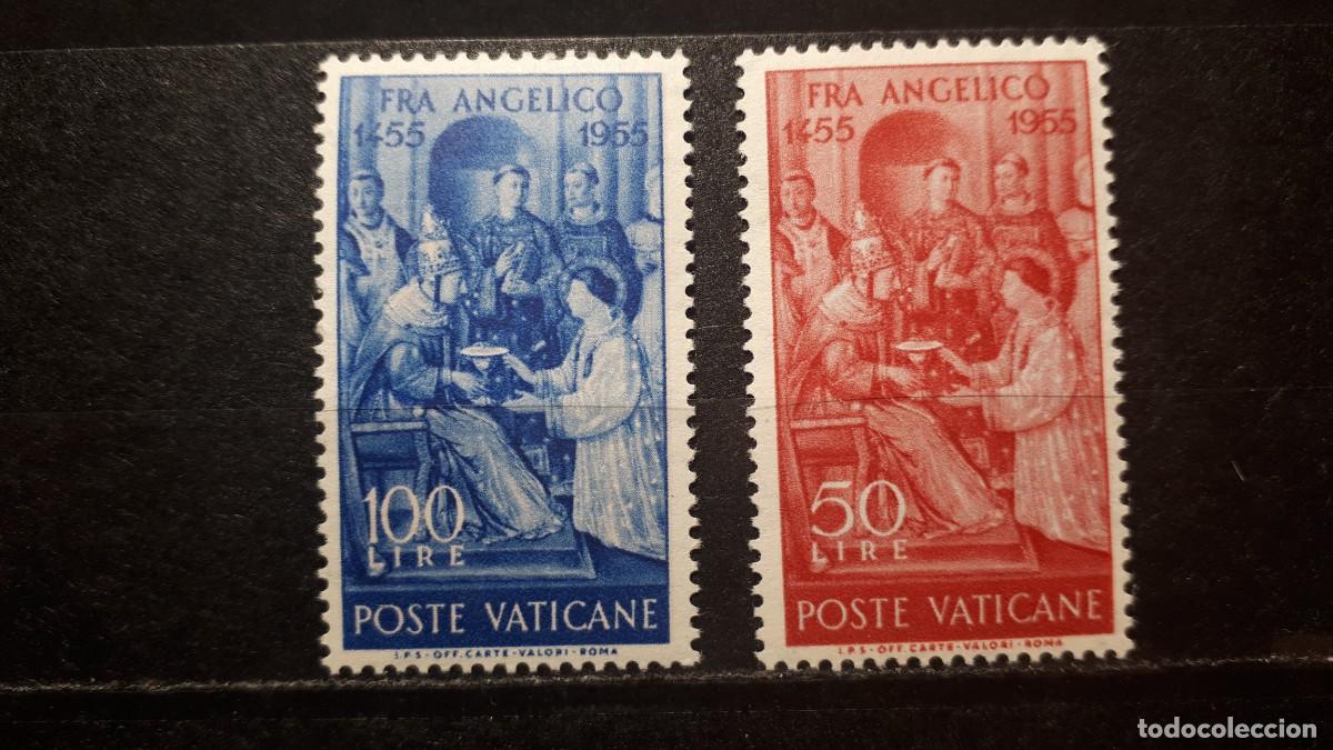 Sellos: VATICANO. A&ntilde;o 1955 ** Yvert 213/4 - Foto 1
