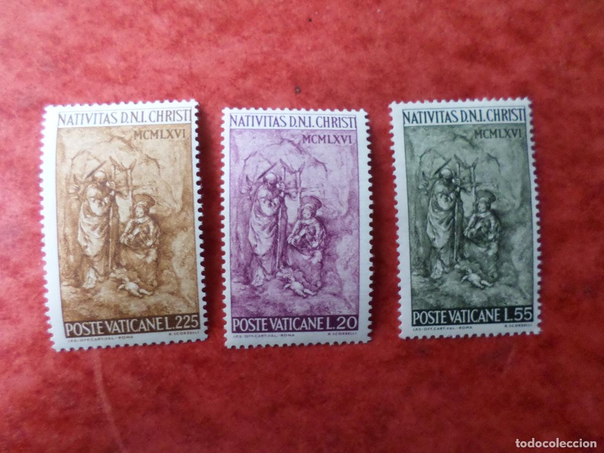 Sellos: .vaticano, 1966, navidad, Yvert 463/65 - Foto 1