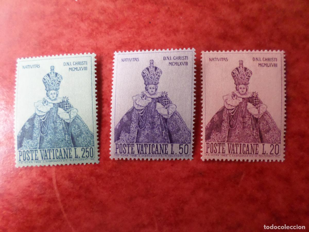 Sellos: .vaticano, 1968, navidad, Yvert 482/84 - Foto 1