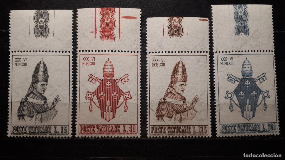 Sellos: VATICANO. A&ntilde;o 1963. ** Yvert 382/6 - Foto 1
