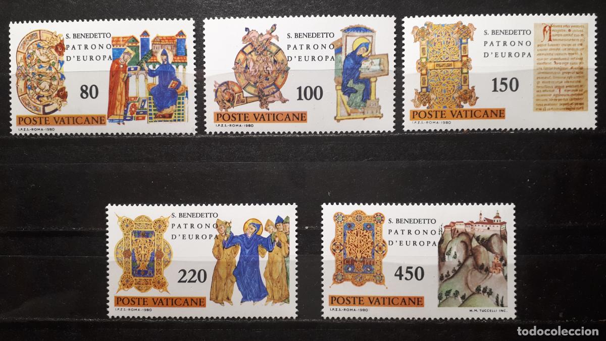 Sellos: VATICANO . A&Ntilde;O 1980. **. YVERT 689/93 - Foto 1