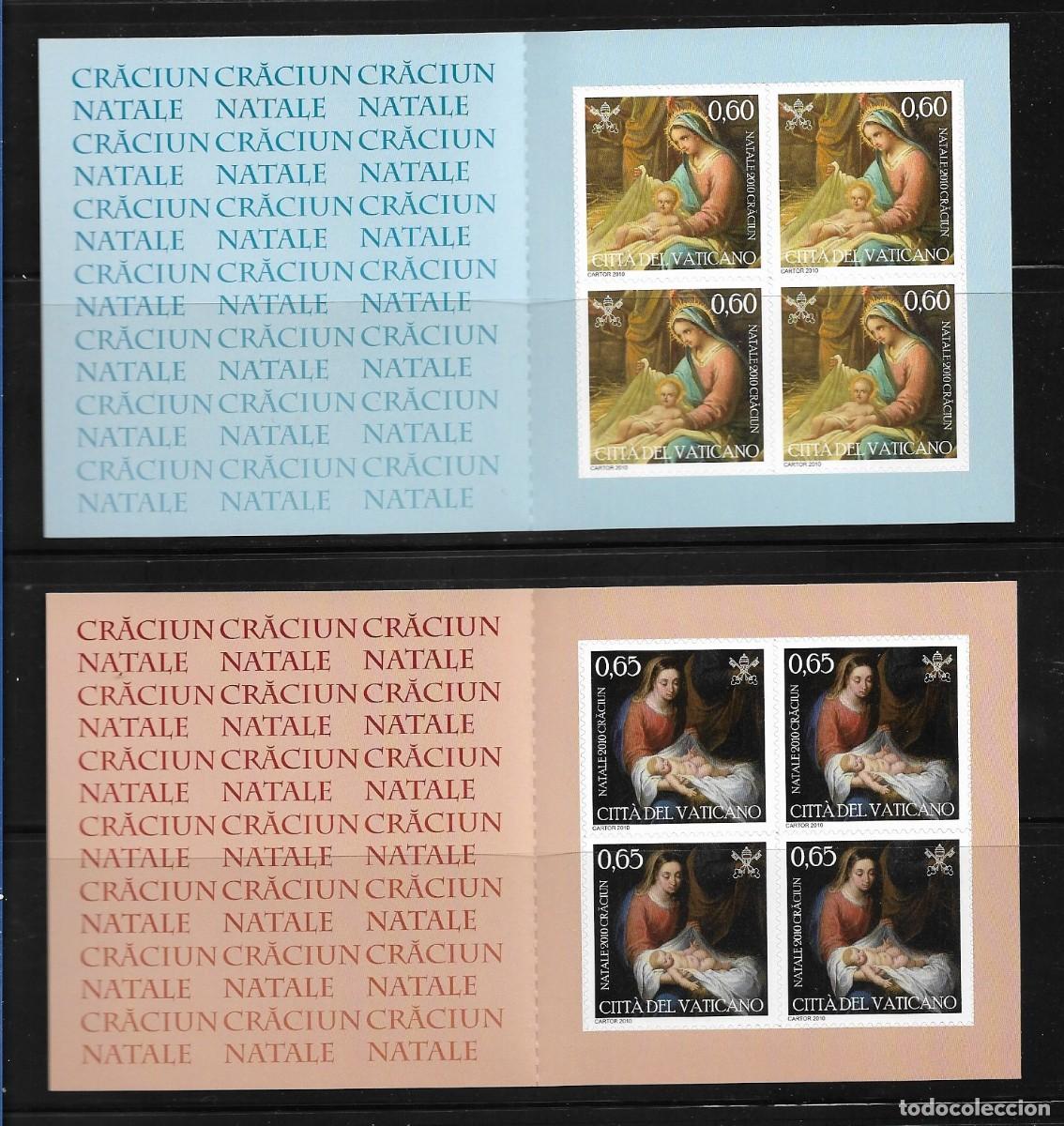 Sellos: VATICANO 2010, DOS CARNETS - NAVIDAD.. MNH, - Foto 2