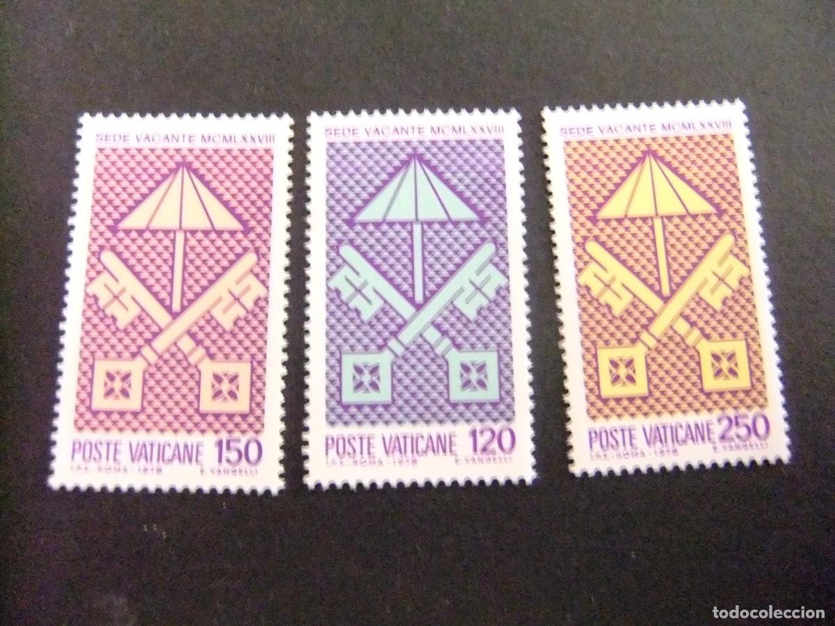 Timbres: 90 VATICANO 1978 / SI&Eacute;GE VACANT / YVERT 656 / 658 MNH