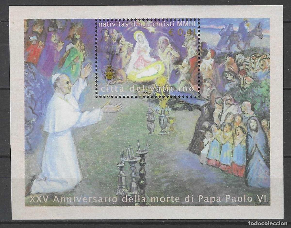 Sellos: CIUDAD DEL VATICANO 2003 - HB NAVIDAD, MNH** - Foto 1