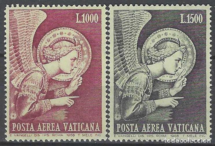 Sellos: CIUDAD DEL VATICANO 1968 - LA ANUNCIACI&Oacute;N DE FRAN ANGELICO, A&Eacute;REOS, S.COMPLETA - MNH**