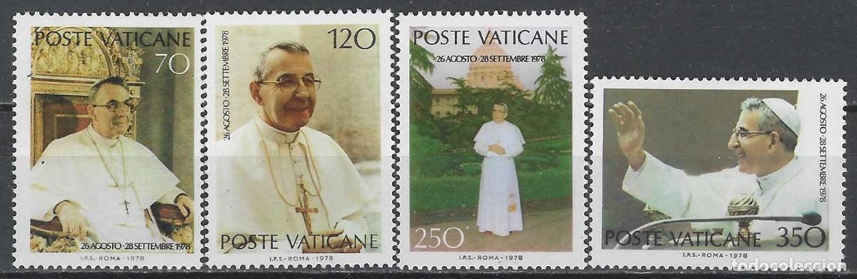 Sellos: CIUDAD DEL VATICANO 1978 - ELECCI&Oacute;N DEL PAPA JUAN PABLO I, S.COMPLETA - MNH**