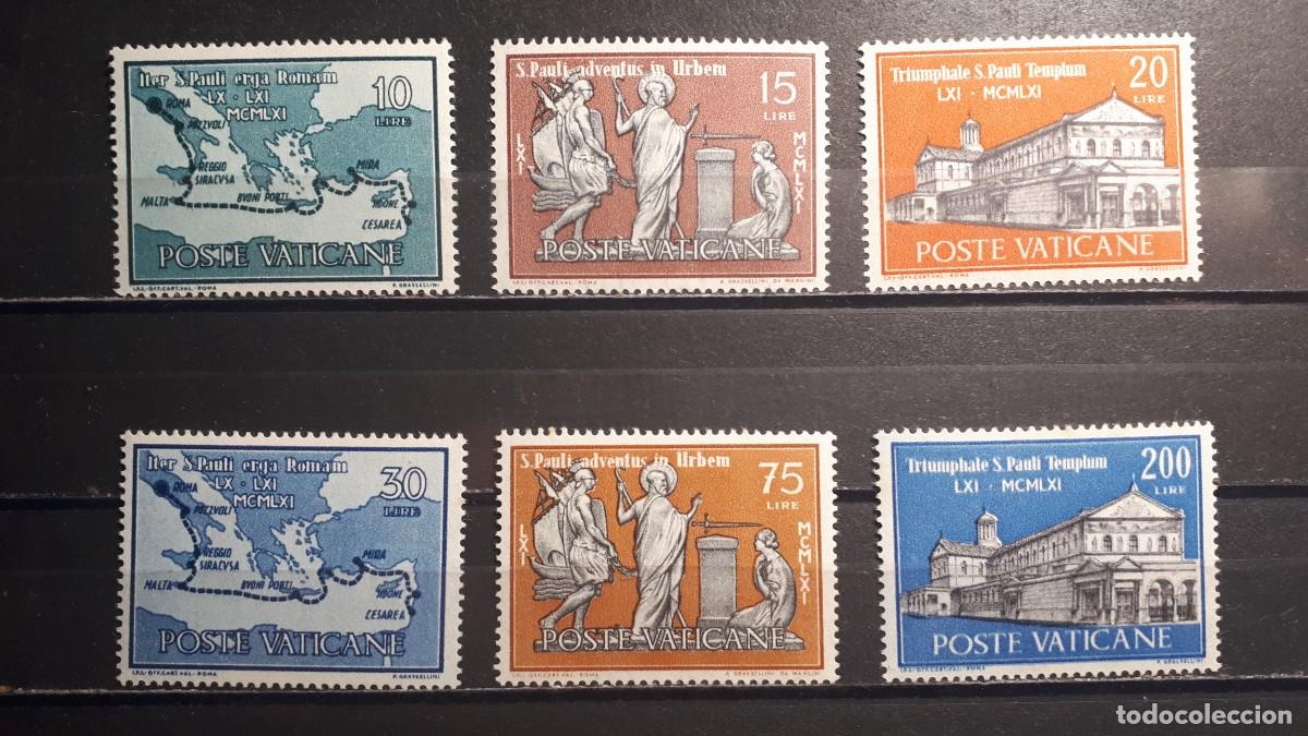 Sellos: VATICANO. A&Ntilde;O 1961 **. YVERT 322/7 - Foto 1
