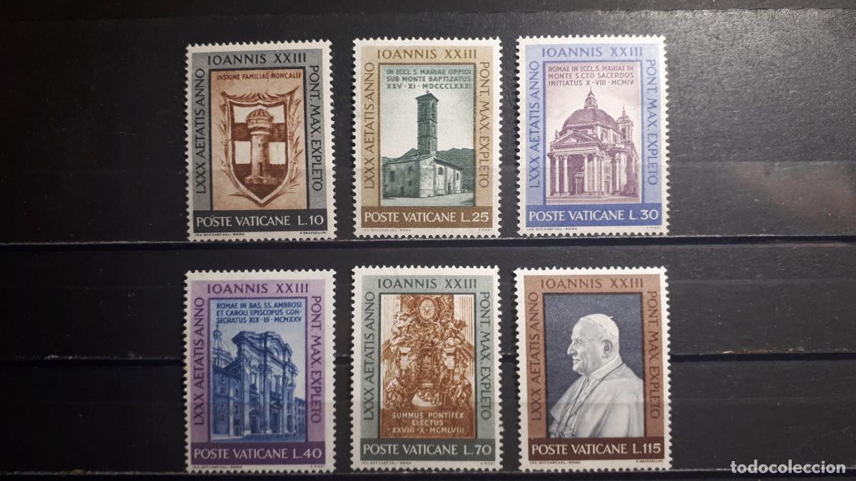 Sellos: VATICANO. A&Ntilde;O 1961 **. YVERT 335/40 - Foto 1