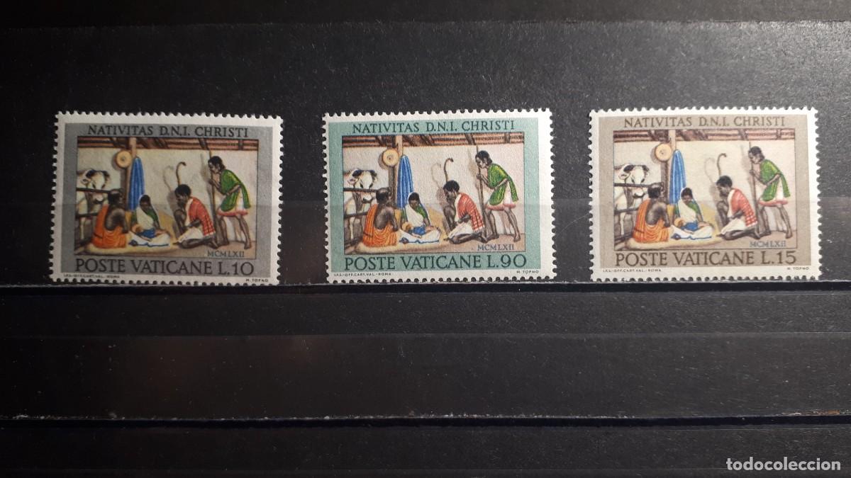 Sellos: VATICANO. A&Ntilde;O 1962. **. YVERT 371/3 - Foto 1
