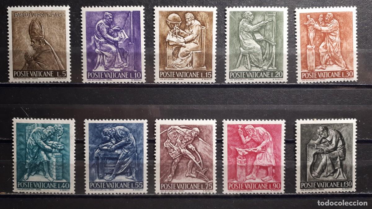 Sellos: VATICANO. A&Ntilde;O 1966. **. YVERT 441/50 - Foto 1