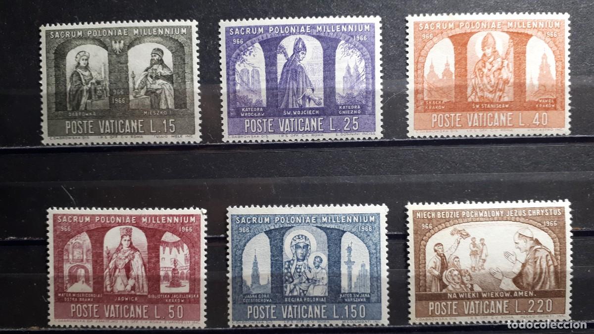 Sellos: VATICANO. A&Ntilde;O 1966. **. YVERT 451/6 - Foto 1