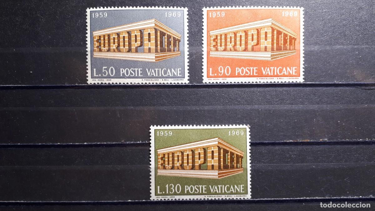 Sellos: VATICANO. A&Ntilde;O 1969. **. YVERT 488/90 - Foto 1