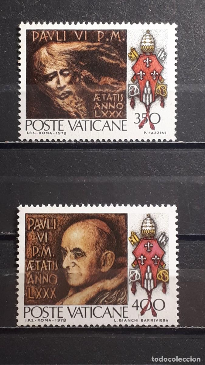 Sellos: VATICANO. A&Ntilde;O 1978. **. YVERT 651/2 - Foto 1