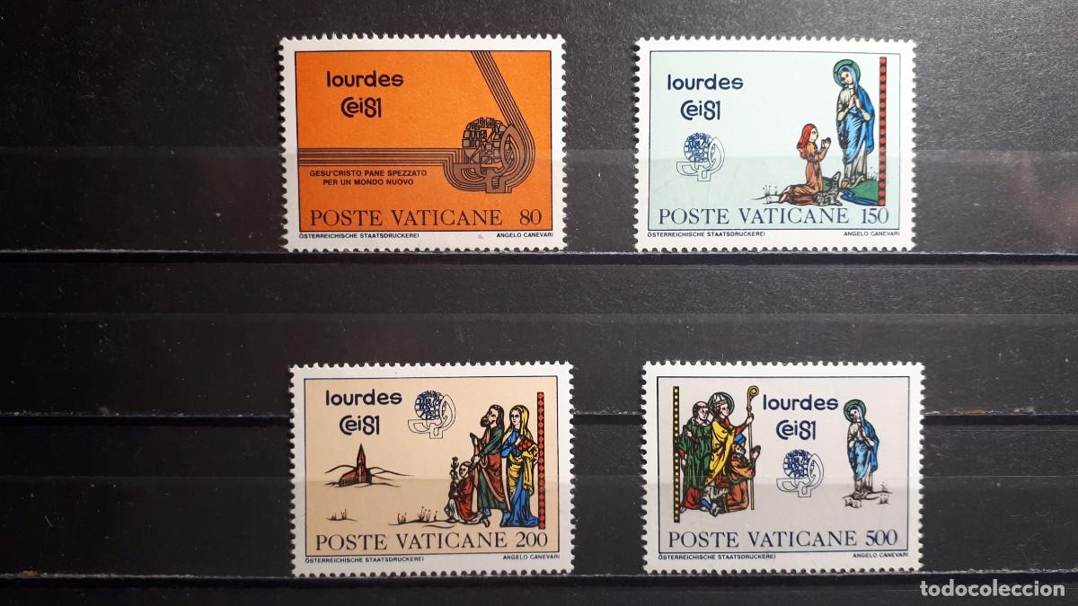 Sellos: VATICANO. A&Ntilde;O 1981. **. YVERT 708/11 - Foto 1