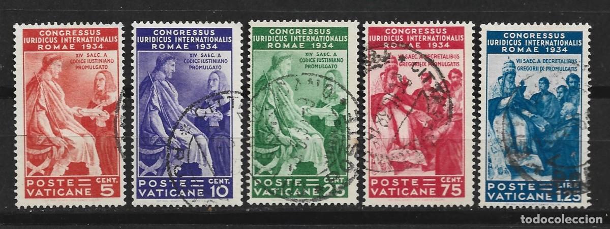 Sellos: Vaticano. 1935. Congreso jur&iacute;dico internacional - Foto 1