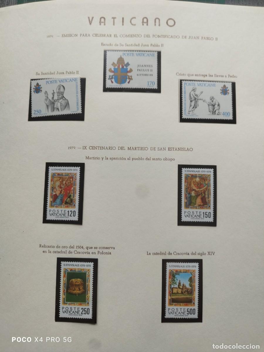 Sellos: VATICANO: HOJA 7 SELLOS 1979 - Foto 1