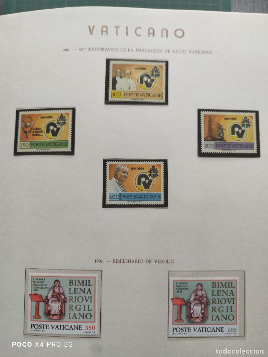 Sellos: VATICANO: HOJA 6 SELLOS 1981 - Foto 1
