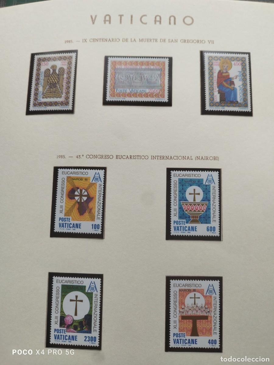 Sellos: VATICANO: HOJA 7 SELLOS 1985 - Foto 1