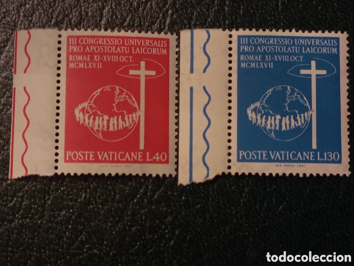 Sellos: VATICANO. A&Ntilde;O 1967 **. YVERT 471/2 - Foto 1