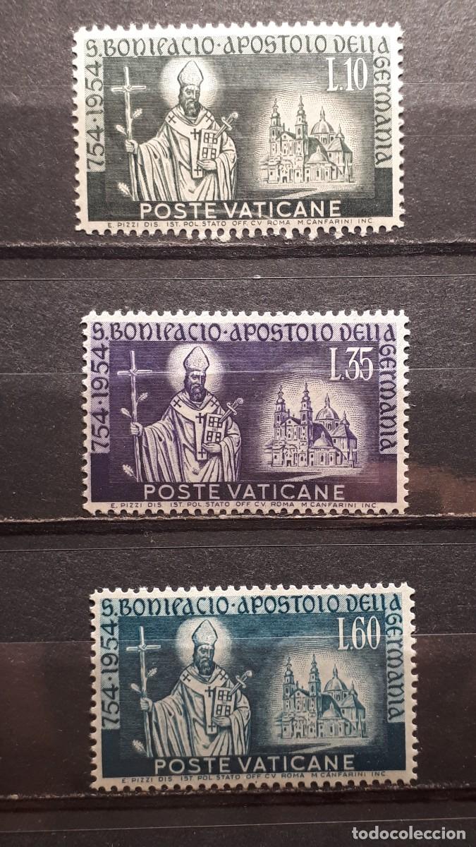 Sellos: VATICANO. A&Ntilde;0 1955. **. YVERT 210/2. - Foto 1