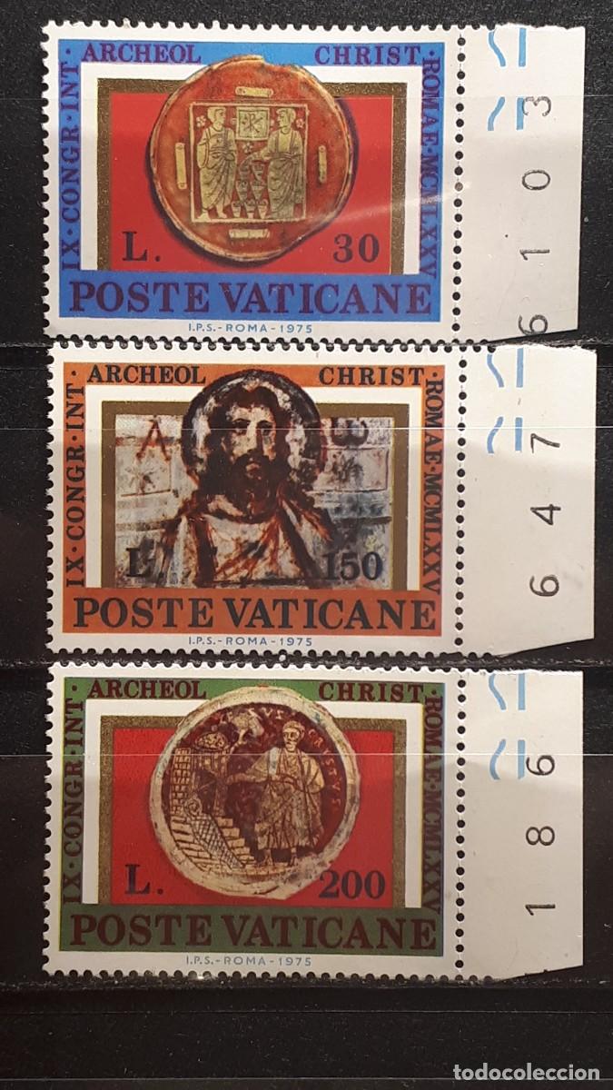Sellos: VATICANO. A&Ntilde;O 1975. **. YVERT 600/2 - Foto 1
