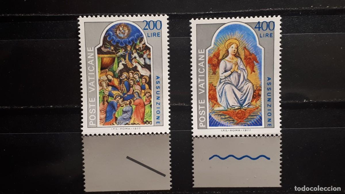 Sellos: VATICANO. A&Ntilde;O 1977. **. YVERT 636/7 - Foto 1