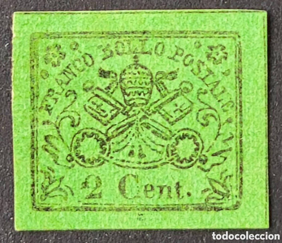 Sellos: Estados pontificios. 1867. 2 centesimi - Foto 1