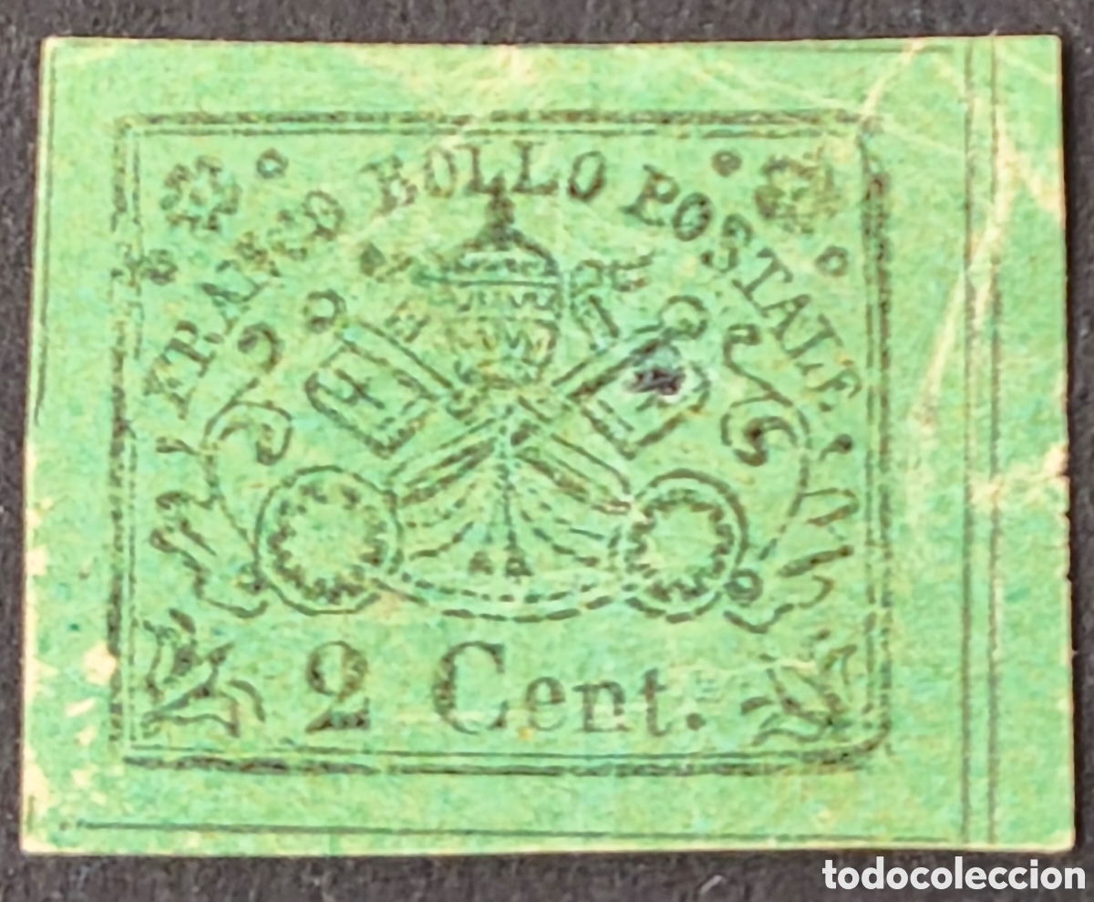 Sellos: Estados pontificios. 1867. 2 centesimi - Foto 1