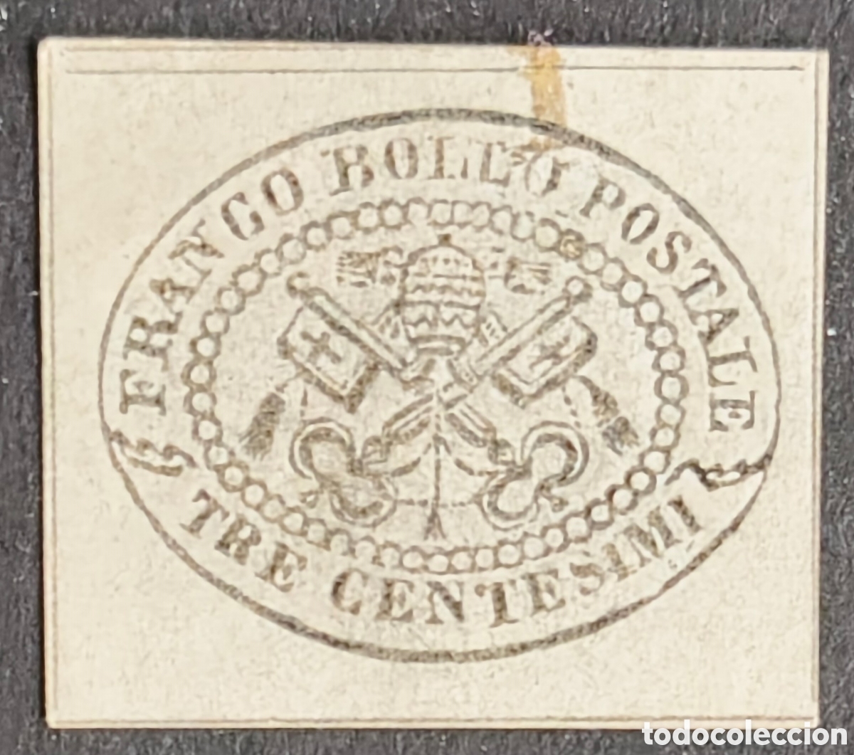 Sellos: Estados pontificios. 1867. 3 centesimi - Foto 1