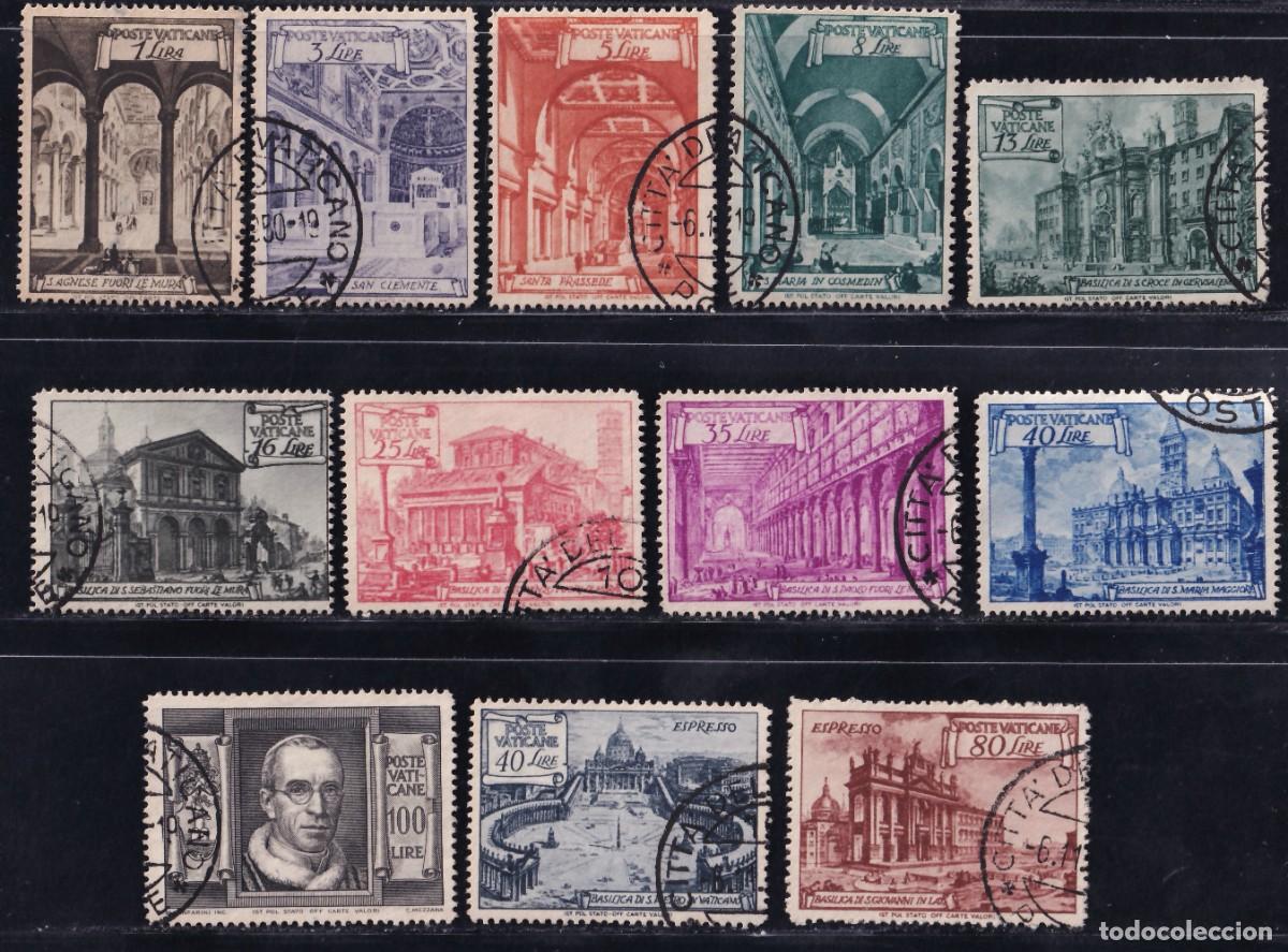 Sellos: Vaticano, 1949 Y&T. 140 / 149, Expreso. 11 / 12,