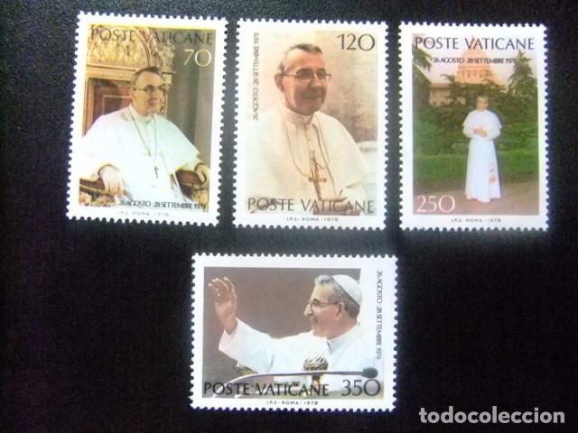 Sellos: L 149 VATICANO 1978 / PONTIFICADO del PAPA JUAN PABLO I / YVERT 662 / 665 MNH