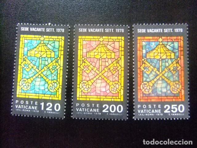 Sellos: L 149 VATICANO 1978 / SIEGE VACANT ASIENTO VACANTE / YVERT 659 / 661 MNH