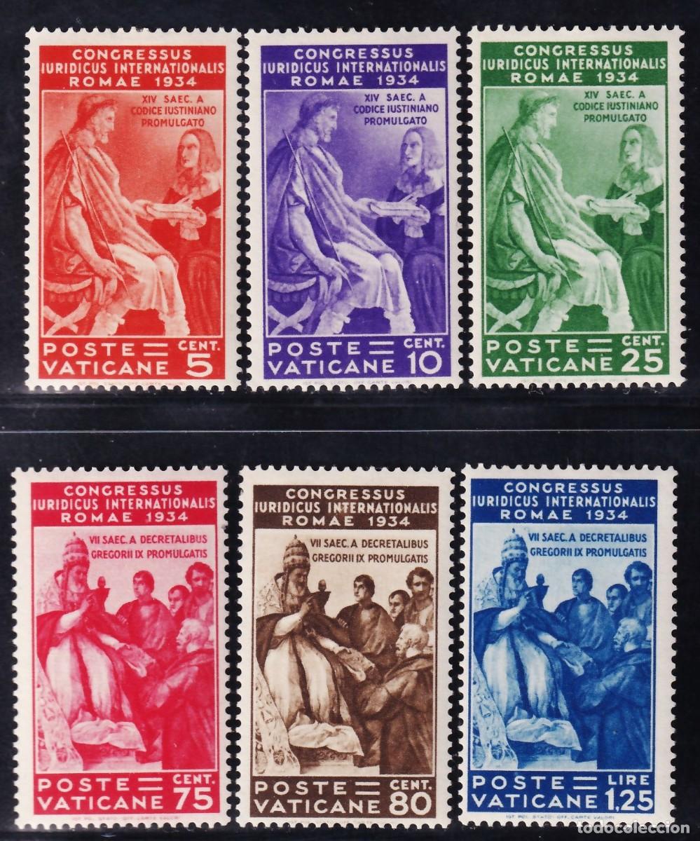 Sellos: Vaticano, 1935 Y&T. 66 / 71 /*/