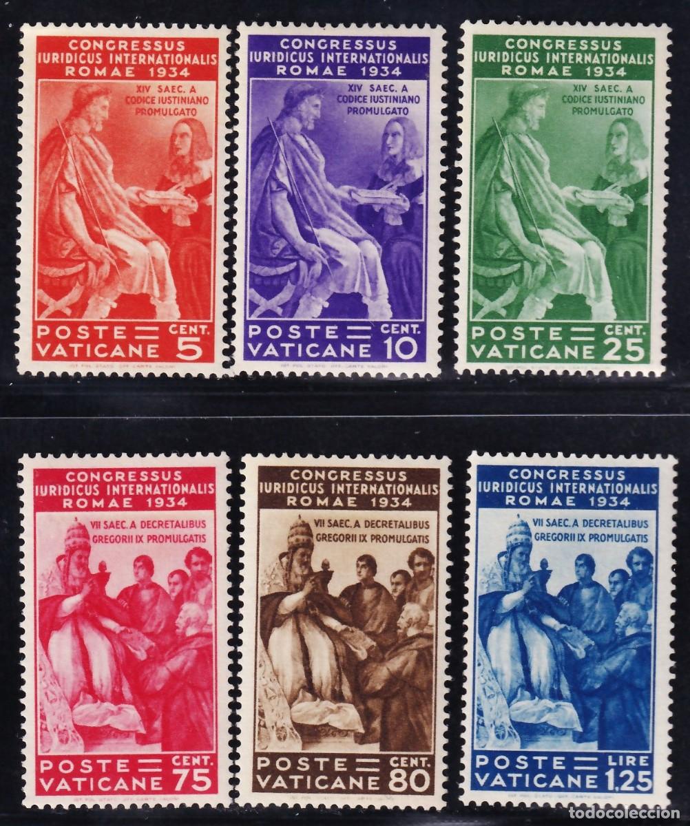 Sellos: Vaticano, 1935 Y&T. 66 / 71 /**/