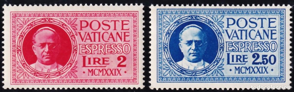 Sellos: Vaticano, Expreso, 1929 Y&T. 1 / 2 /**/ - Foto 1